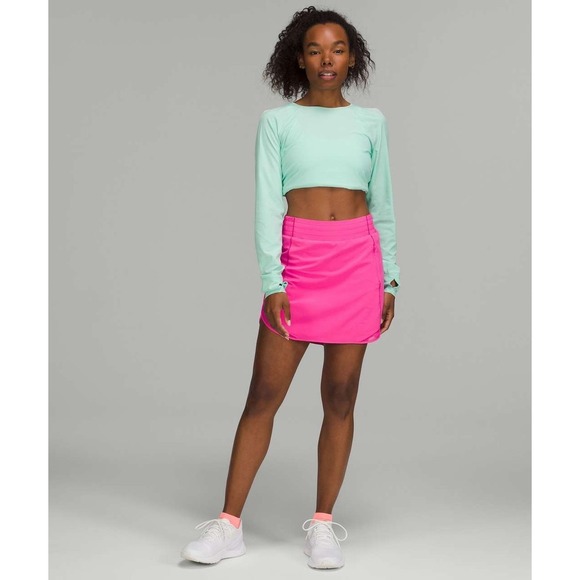 Lululemon Hotty Hot Skirt Size 4 Sonic Pink Running Athletic Tennis Skorts - Picture 4 of 11
